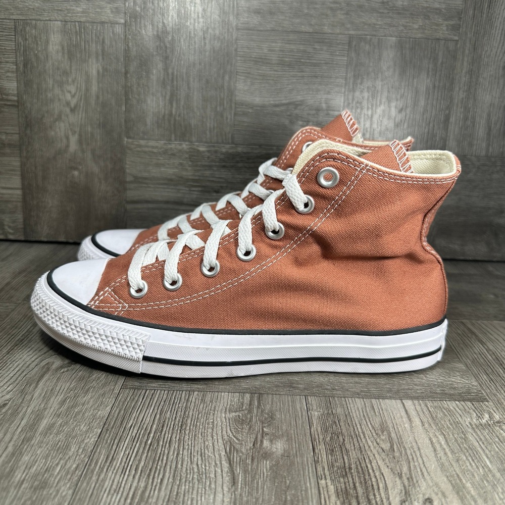 Converse Chuck Taylor All Star High Top Women 7 Orange Canvas A08578F NEW - Picture 2 of 8